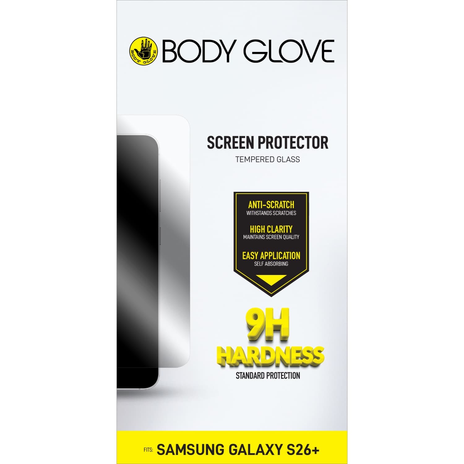 Body Glove Tempered Glass Screen Protector - Samsung Galaxy S26+ - Clear