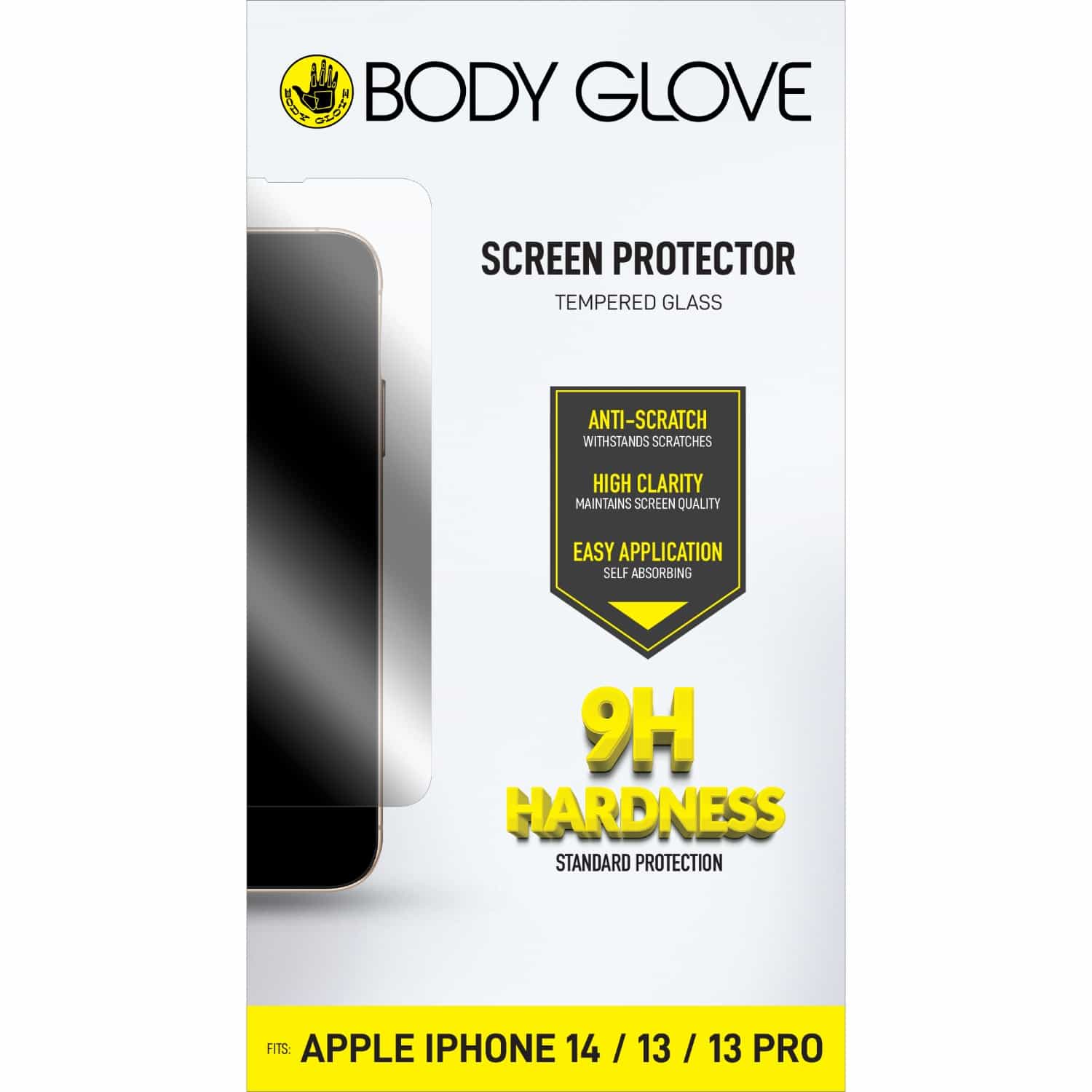 Body Glove Tempered Glass Screen Protector - Apple iPhone 14 / iPhone 13 / iPhone 13 Pro
