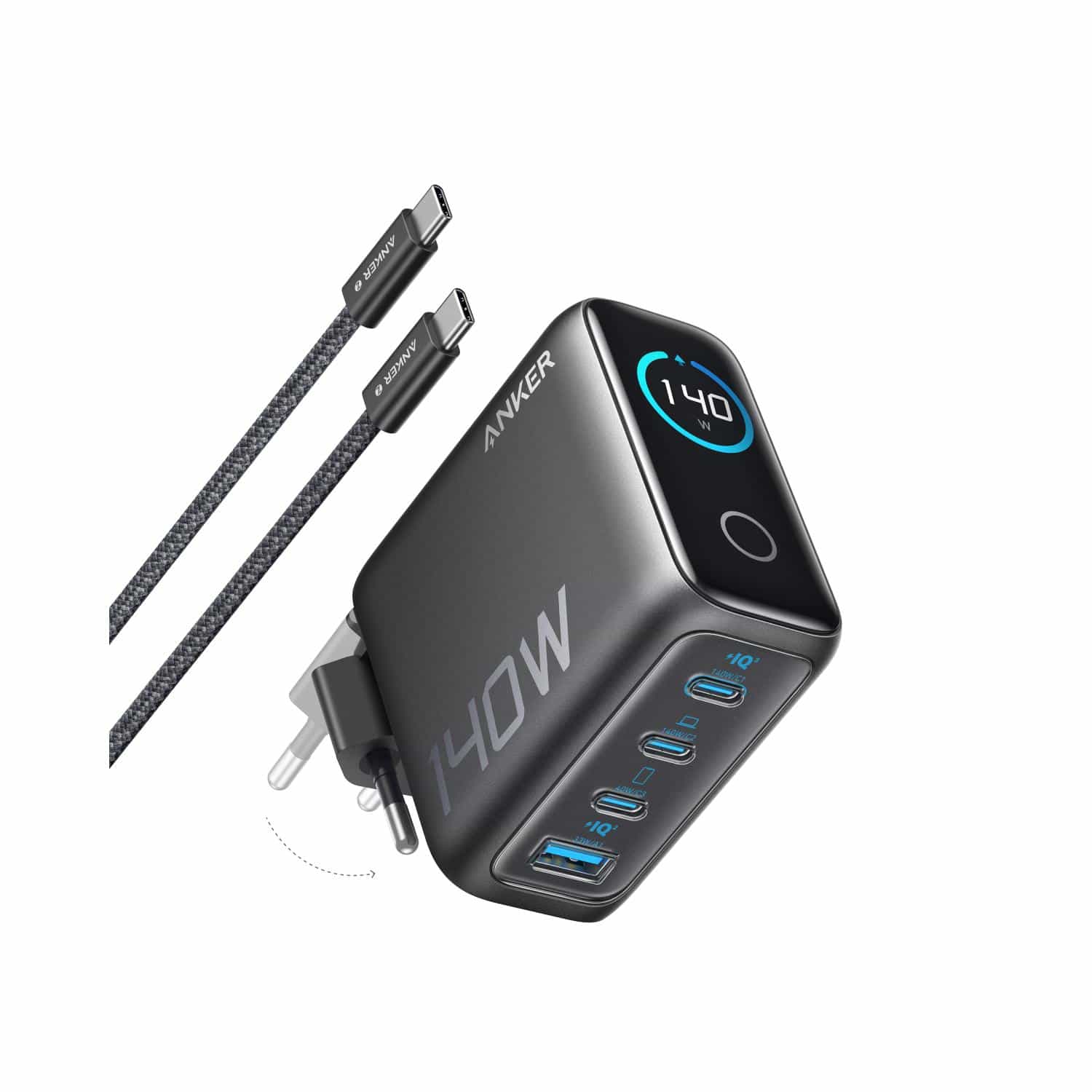 Anker 140W 4 Port Charger With Cable