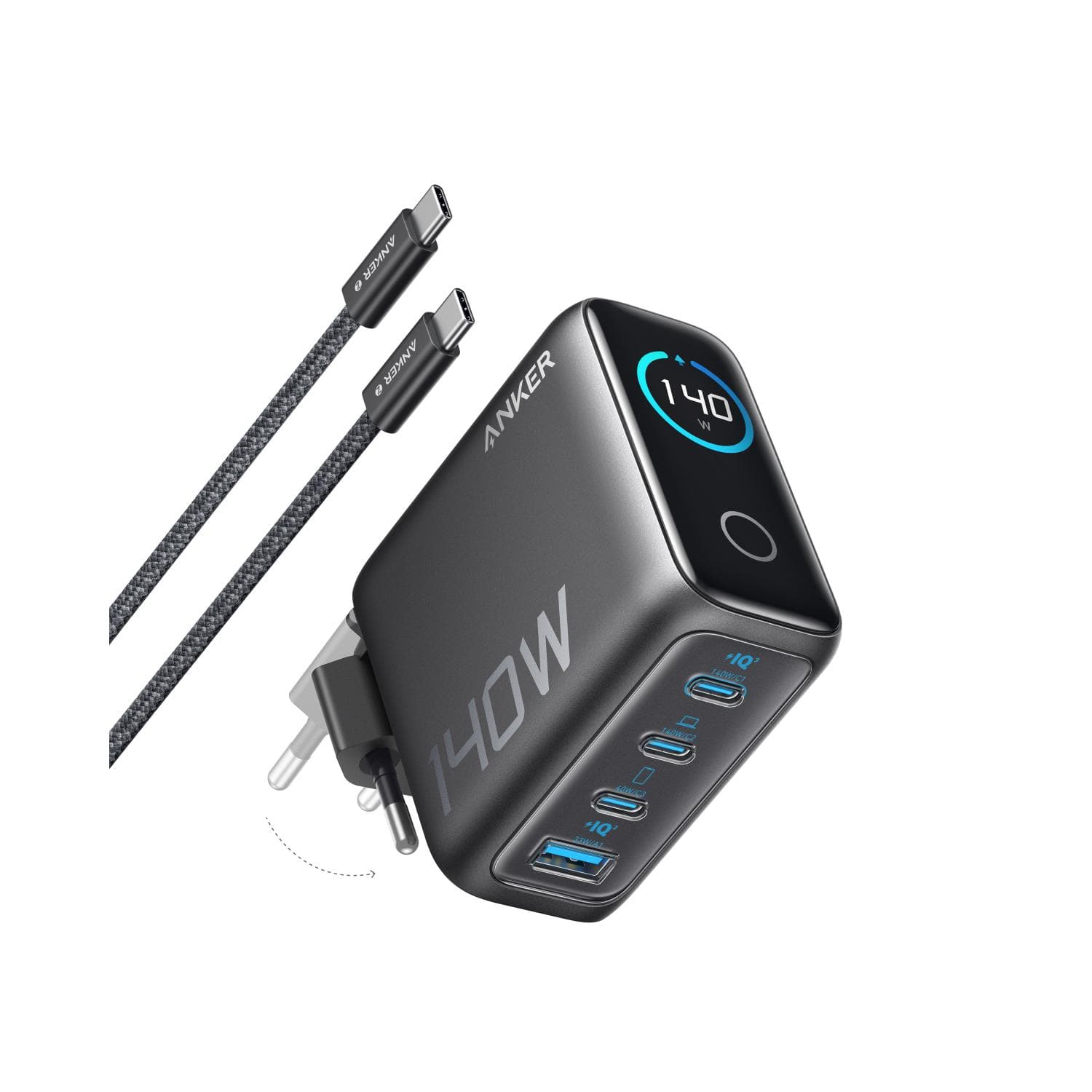 Anker 140W 4 Port Charger With Cable