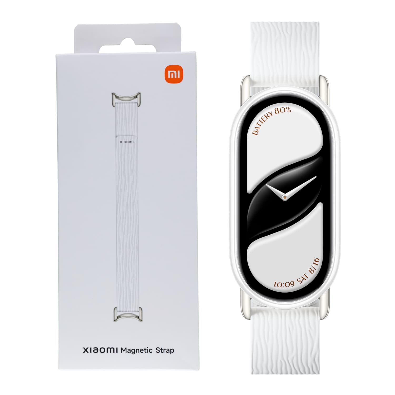 Xiaomi Smart Band 10 Magnetic Kona Leather Strap - Glacier