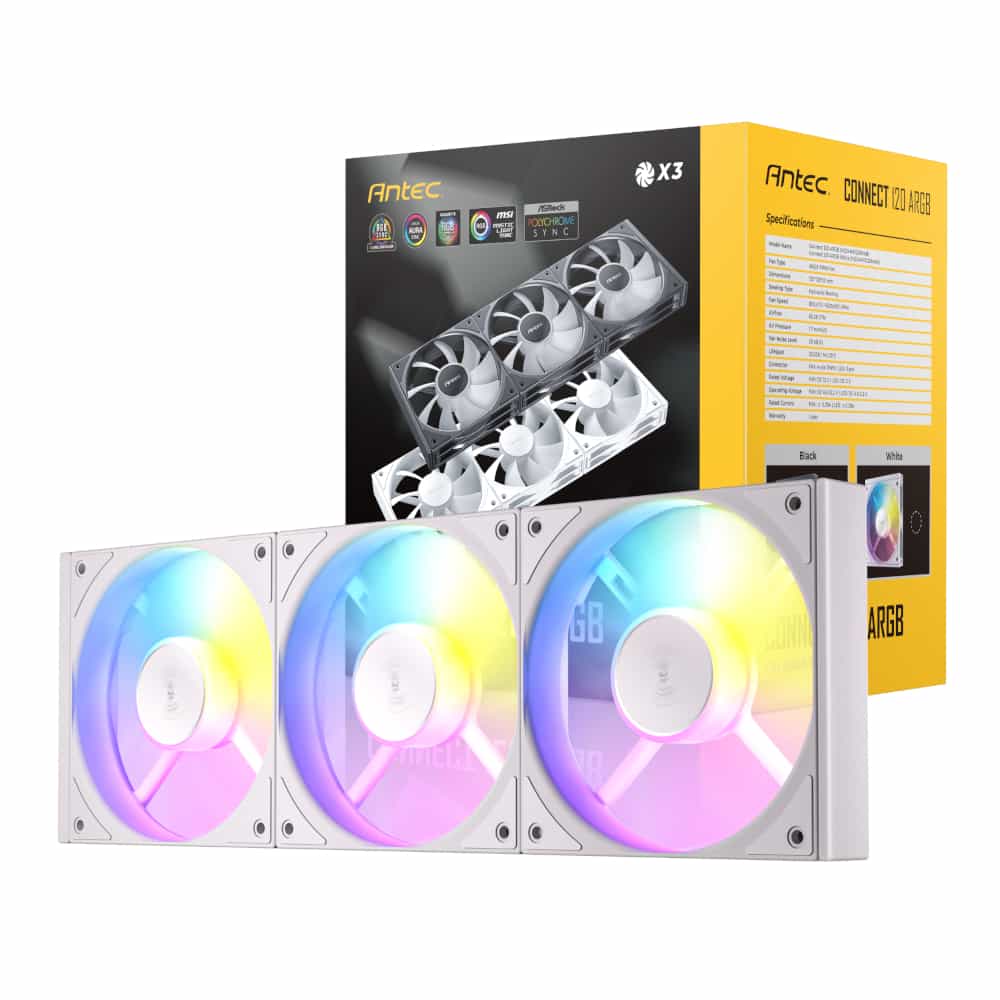 Antec Connect 120 ARGB PWM Fan 3 Pack