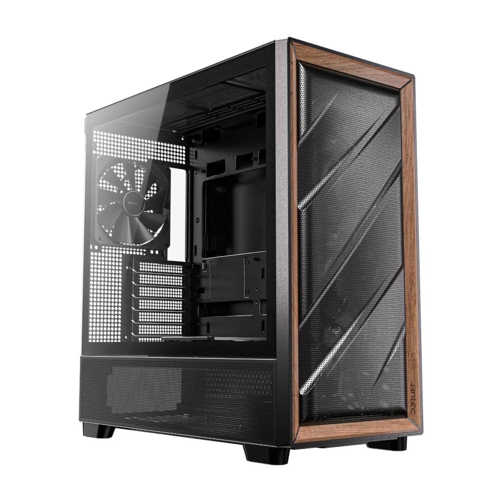Antec FLUX ATX WOOD Mid Tower Gaming Chassis