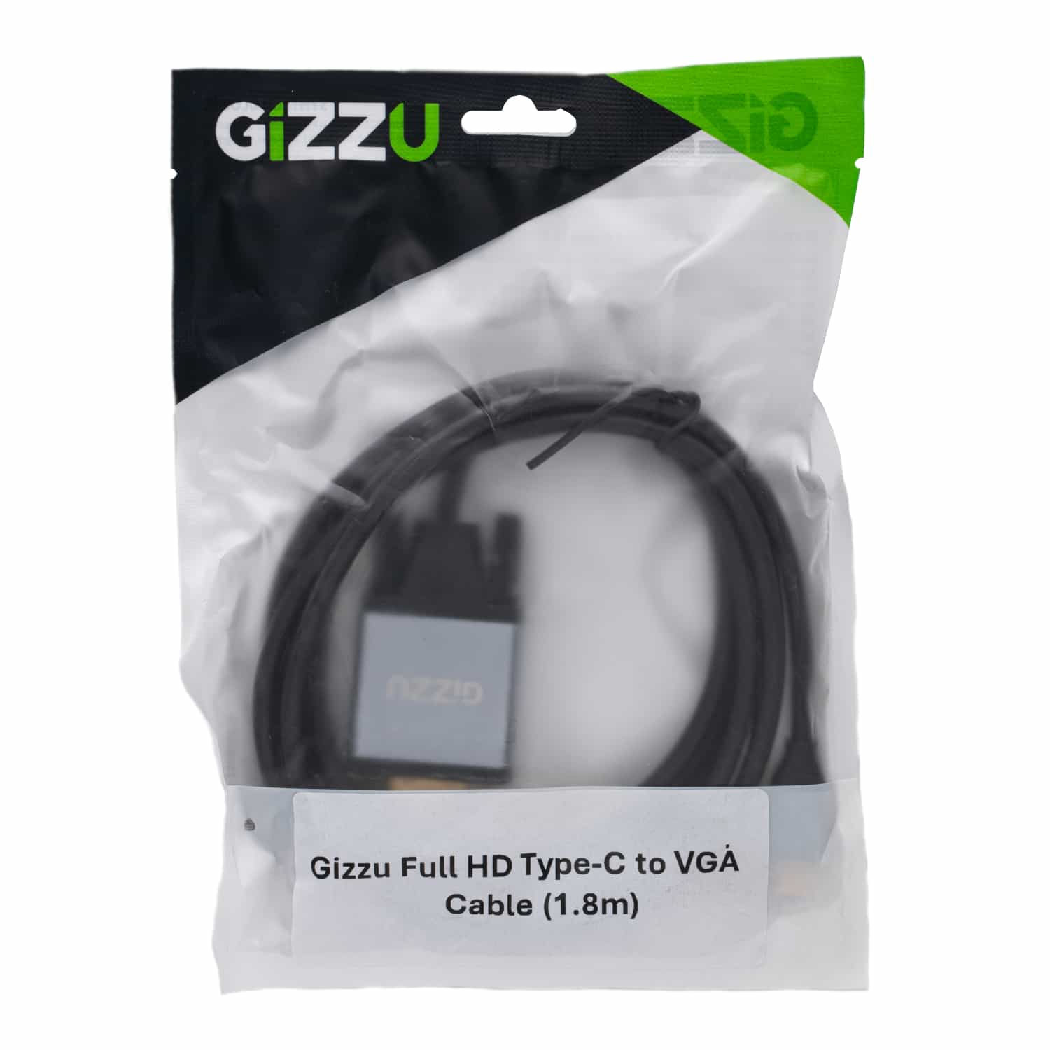 Gizzu Full HD Type-C to VGA Cable (1.8m)