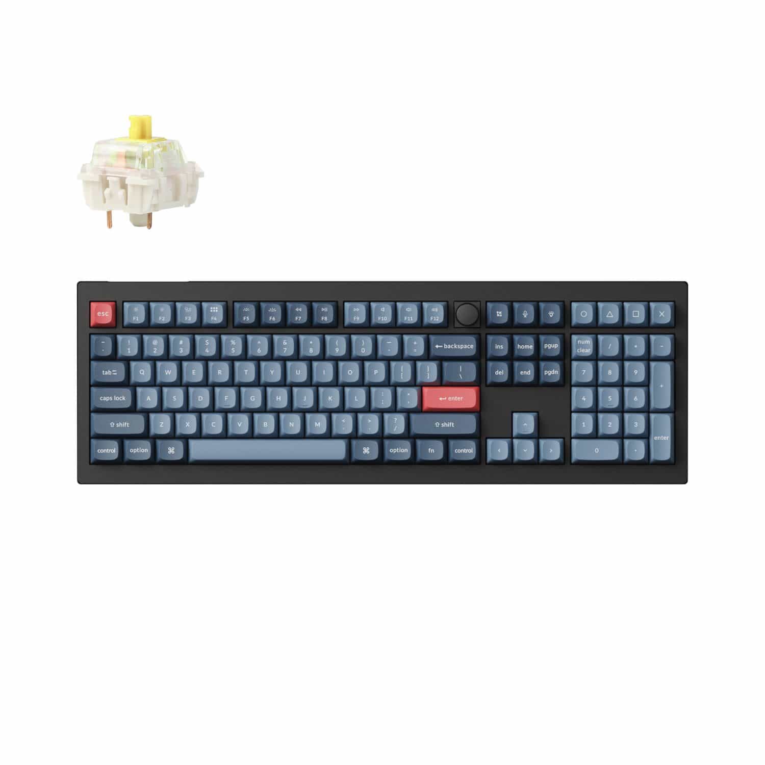 Keychron V6 Max Wireless Custom Keyboard - BANANA Switch