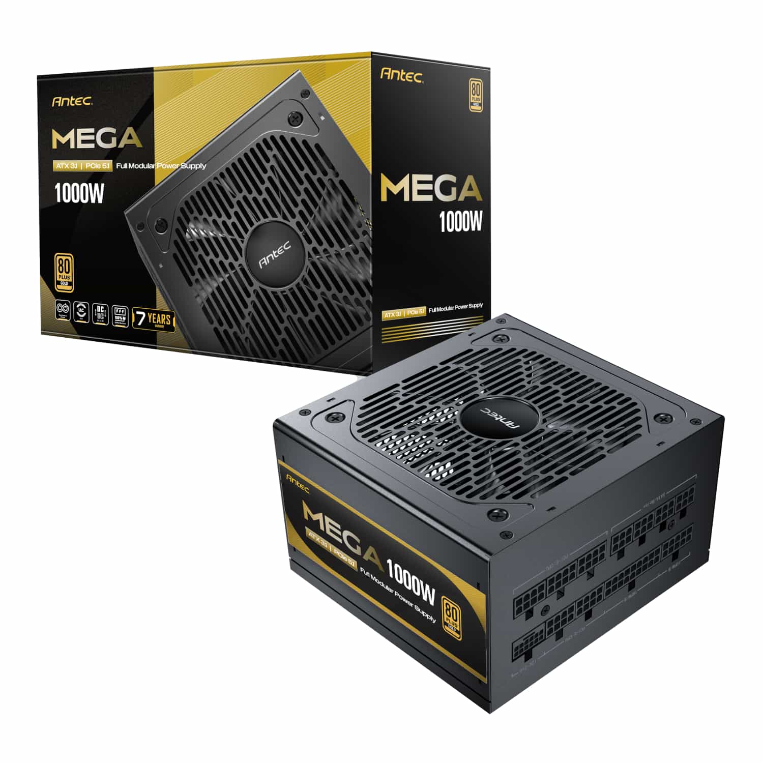 Antec MEGA 1000W 80 PLUS ATX3.1 PCIE5.1 Fully Modular Power Supply