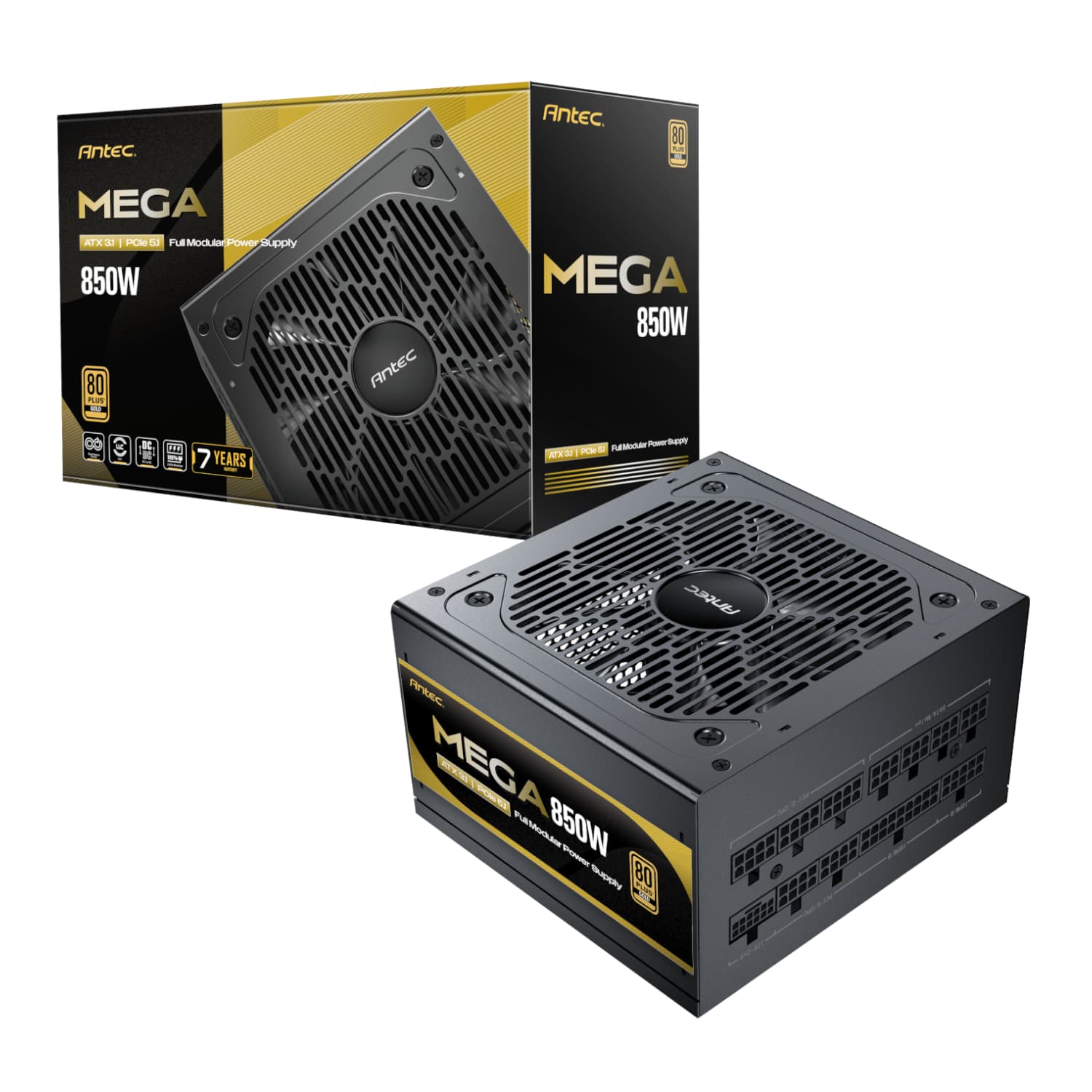 Antec MEGA 850W 80 PLUS ATX3.1 PCIE 5.1 Fully Modular Power Supply