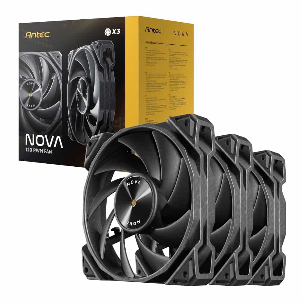 Antec NOVA 120 PWM Fan 3 Pack with Speed Controller