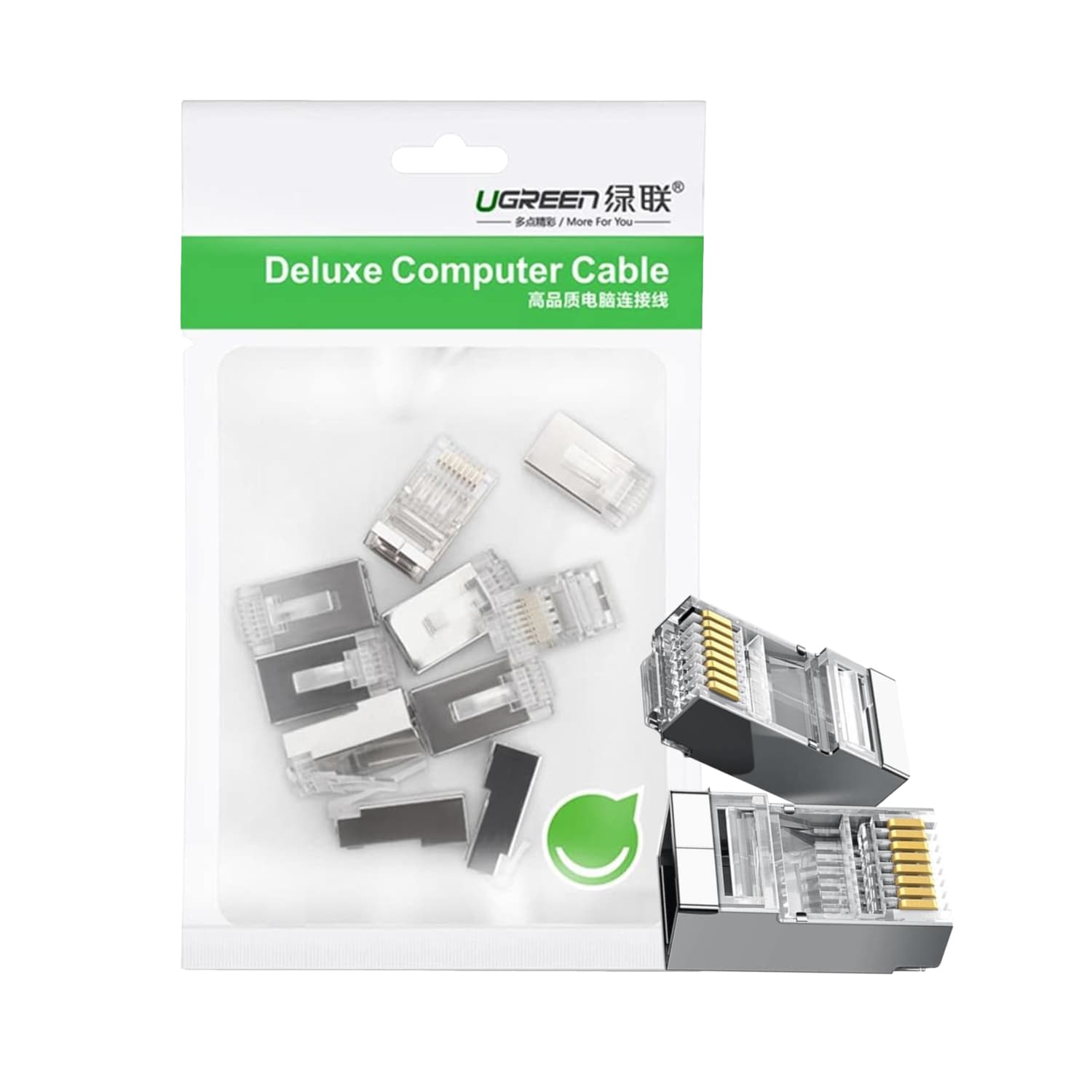 UGREEN NW111 RJ45 Cat6 Ethernet Network Head 100 Pack