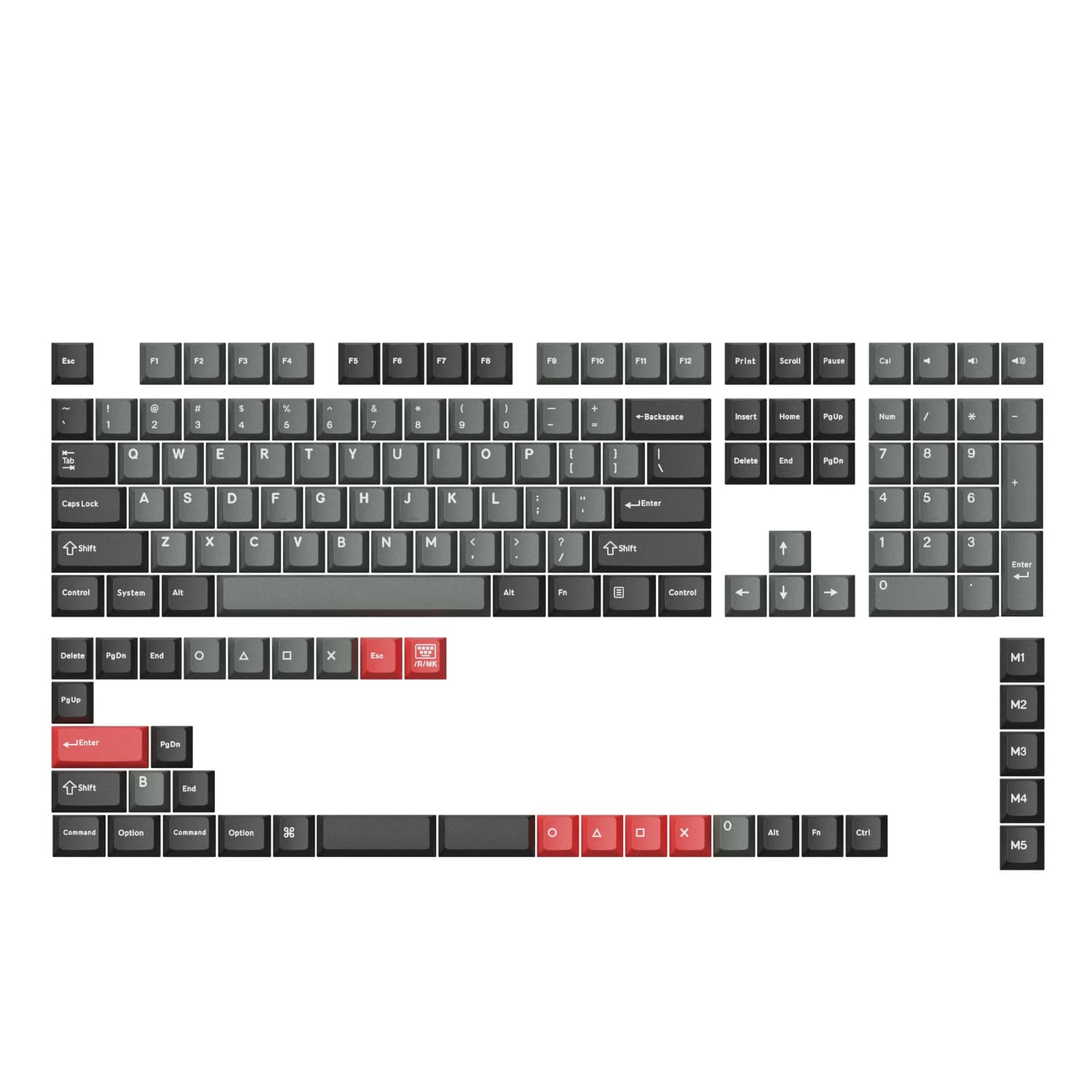 Keychron Cherry Profile Dolch PBT Full Keycap Set