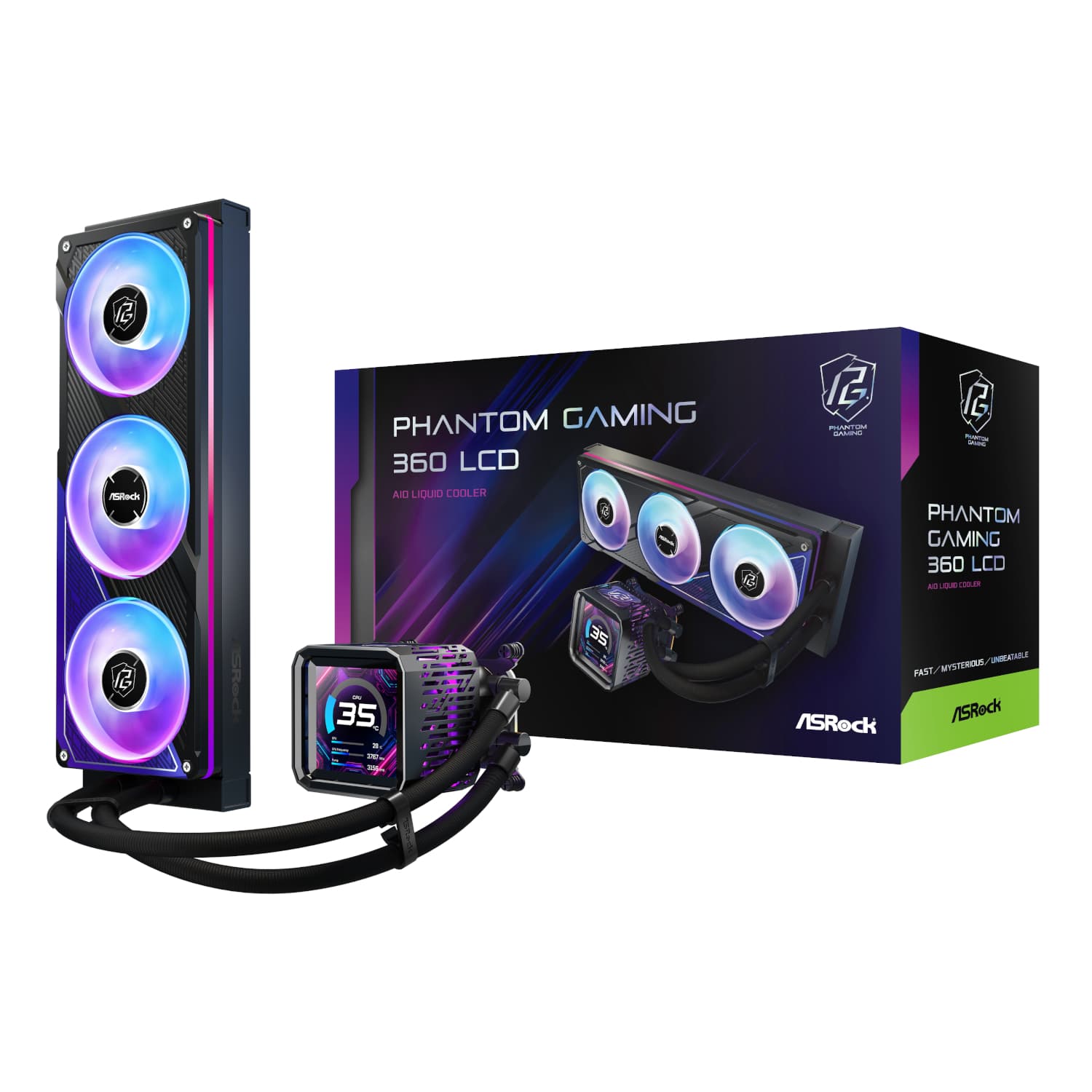 ASRock Phantom Gaming 360 LCD All-in-one Liquid CPU Cooler