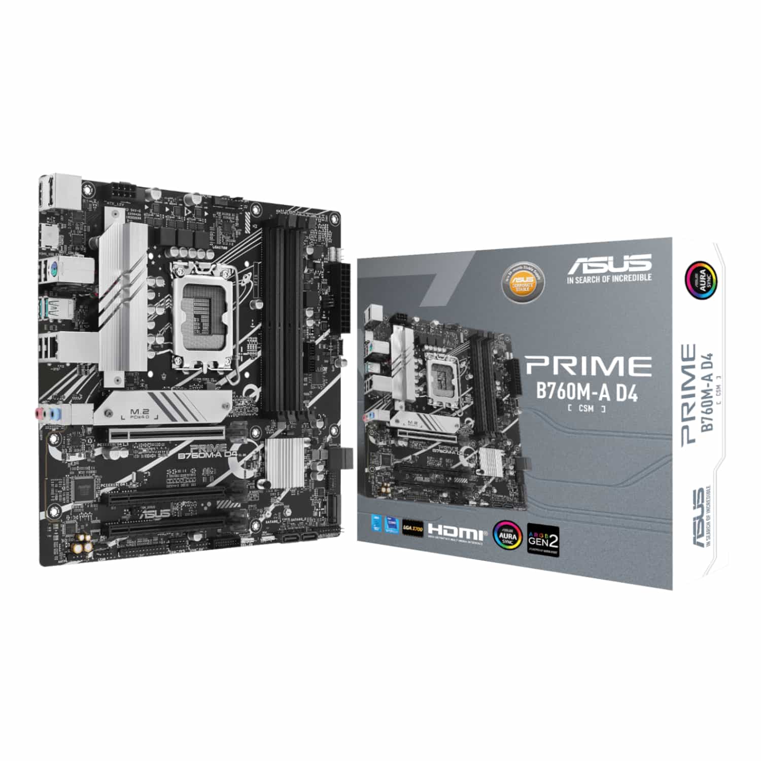 Asus PRIME B760M-A D4 CSM LGA 1700 M-ATX Motherboard