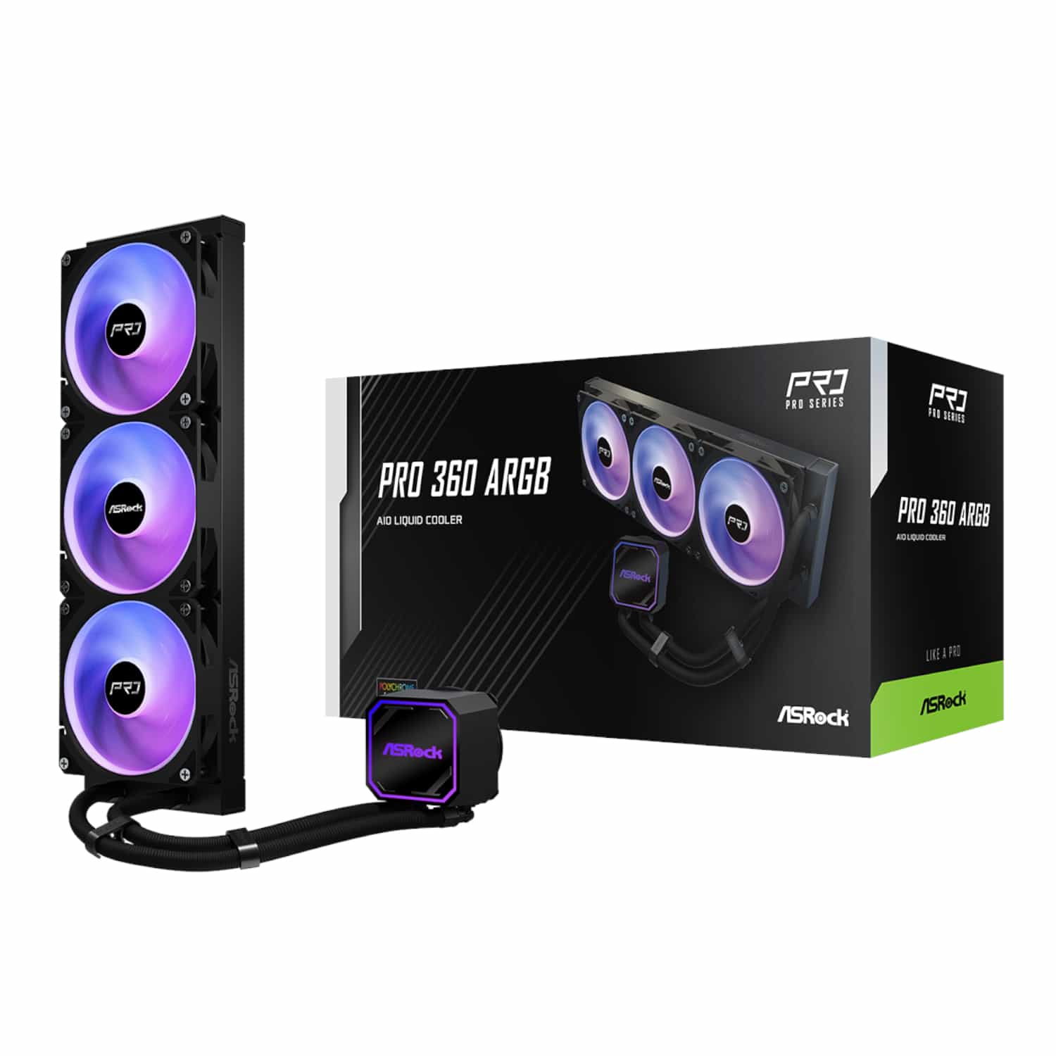 ASRock PRO 360 ARGB All-in-one Liquid CPU Cooler