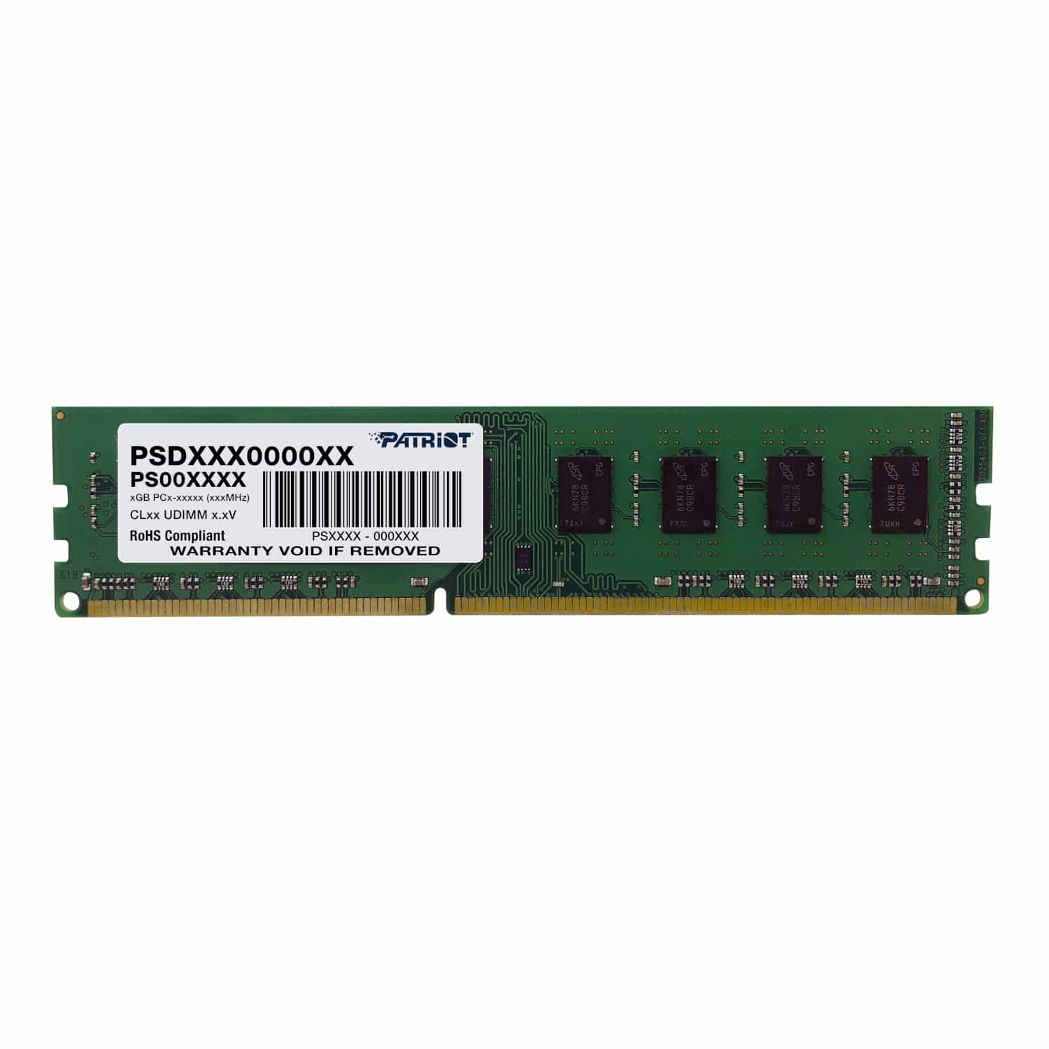 Patriot Signature Line 1600MHz DDR3 Single Rank Desktop Memory