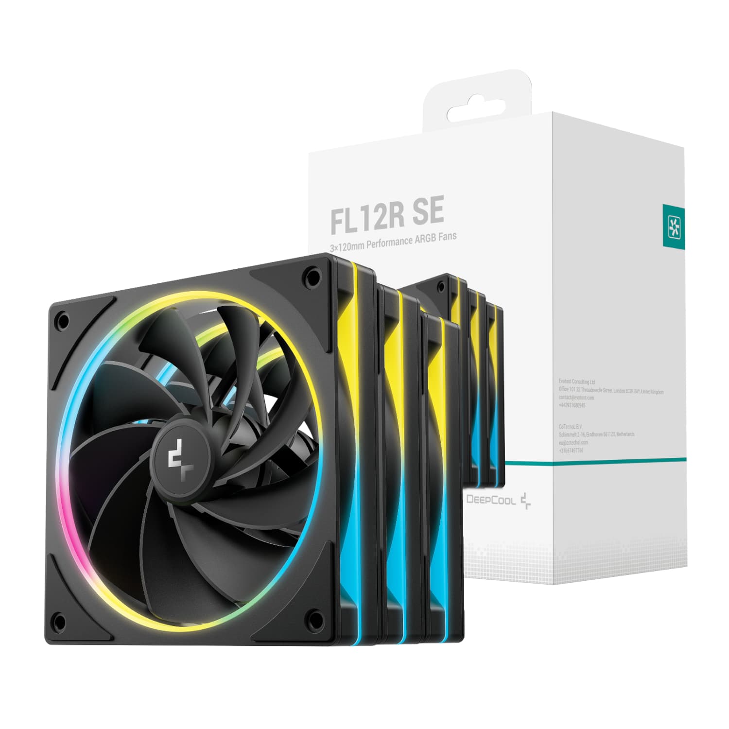 DeepCool FL12R SE 3-in-1 ARGB 120mm PWM 3 Fan Pack