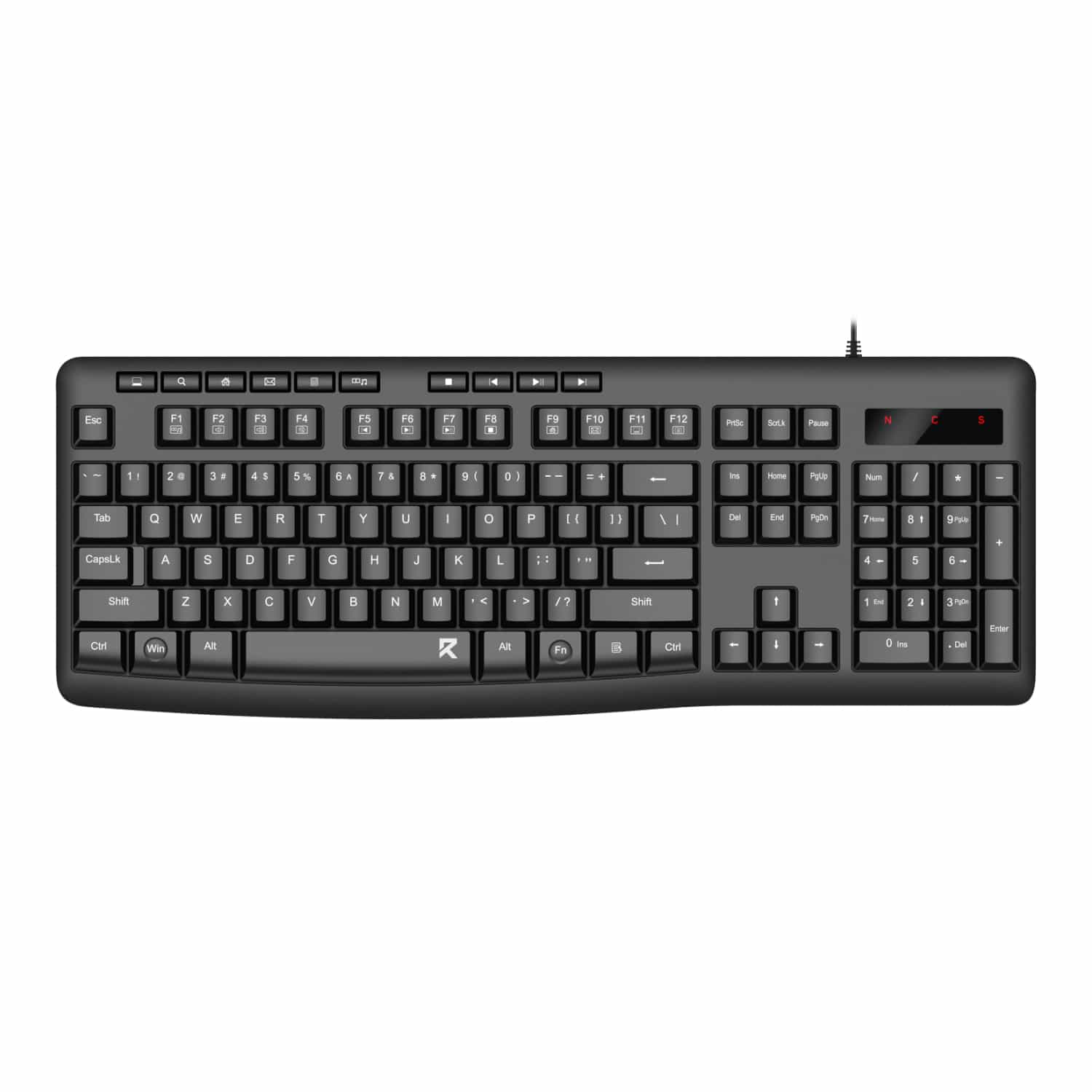 Redragon BK-7366 Full-size Ergonomic Wired Membrane Office Keyboard
