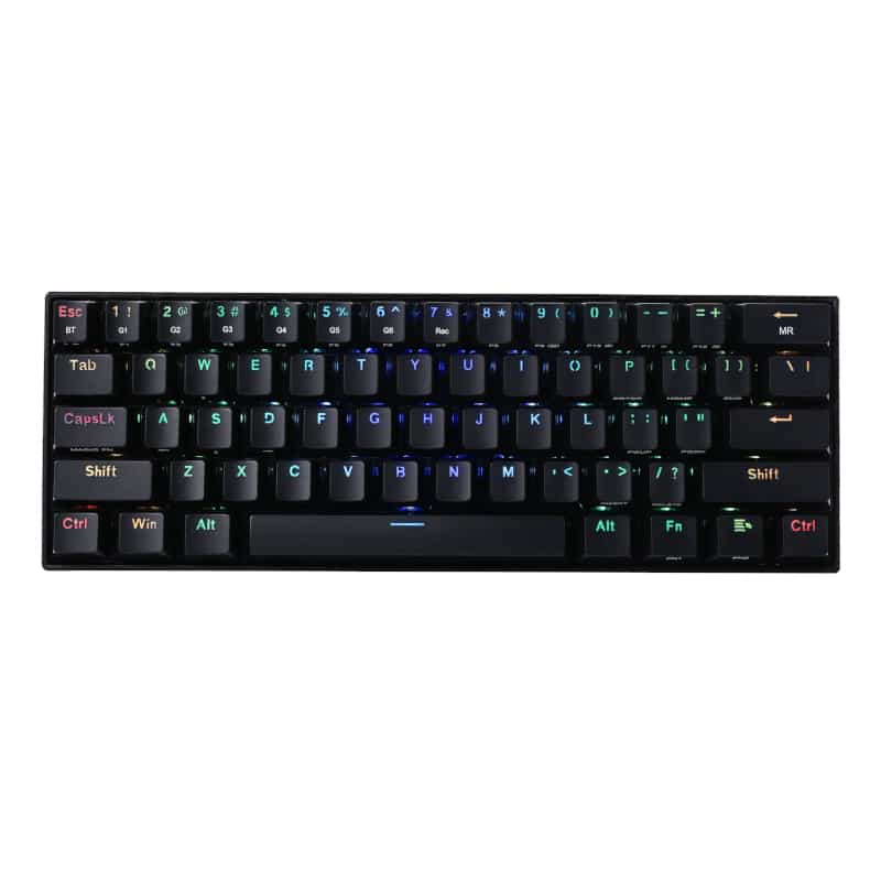 REDRAGON DRACONIC PRO Mechanical 61 Key|Bluetooth 5.0|RGB 9 Colour Modes|Rechargable Battery|Type-C Charging Cable Gaming Keyboard
