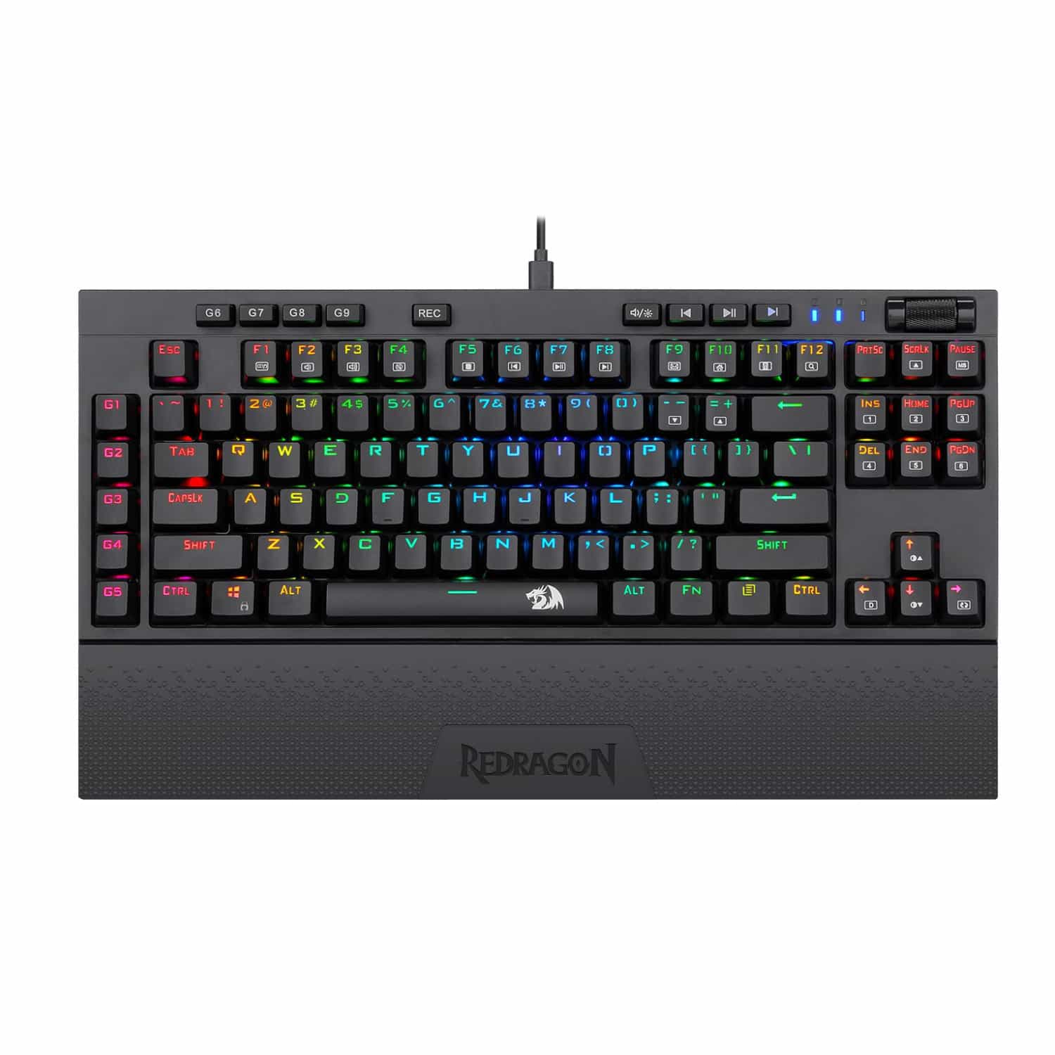Redragon K588 RGB Pro BROADSWORD TKL Mechanical Wired Gaming Keyboard