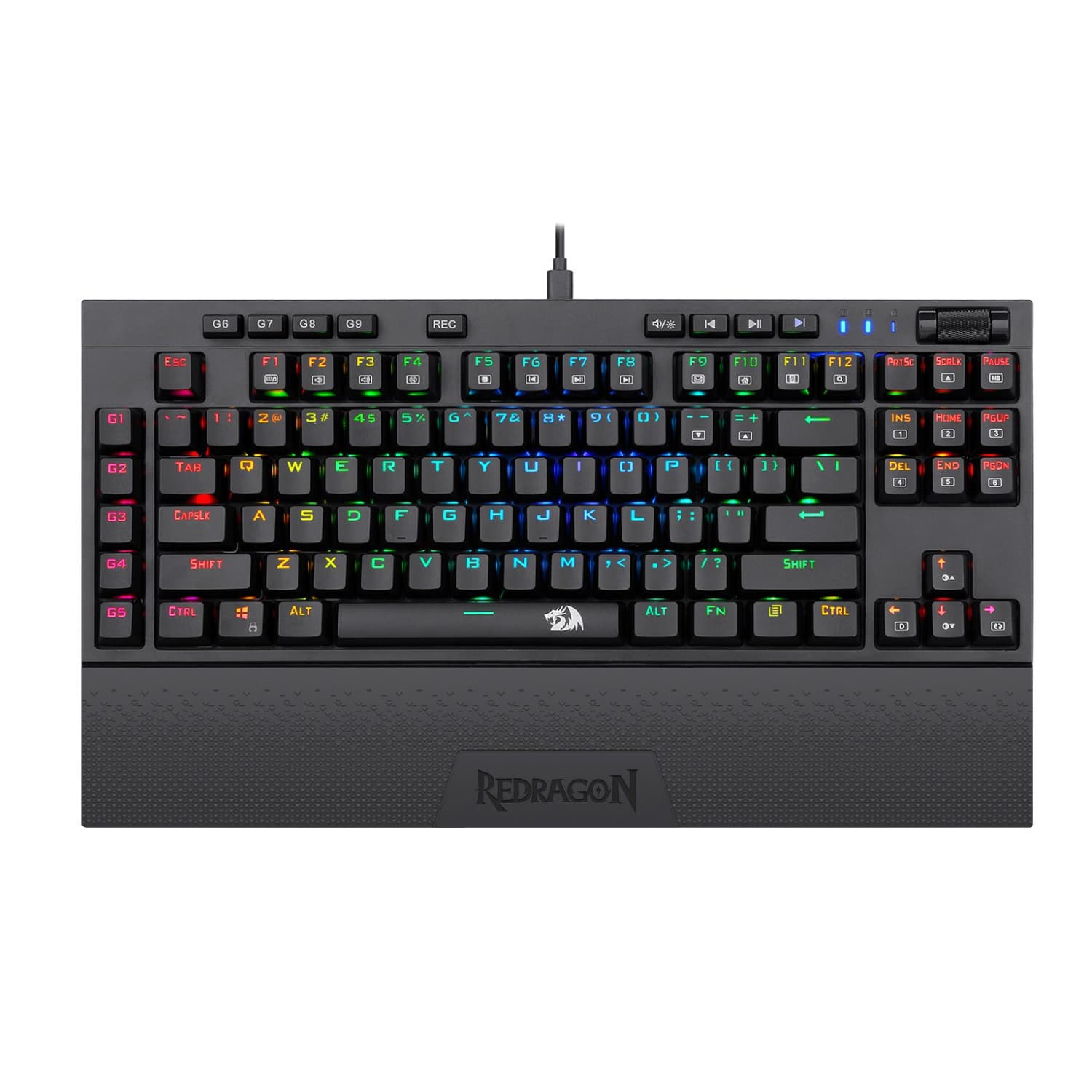 Redragon K588 RGB Pro BROADSWORD TKL Mechanical Wired Gaming Keyboard