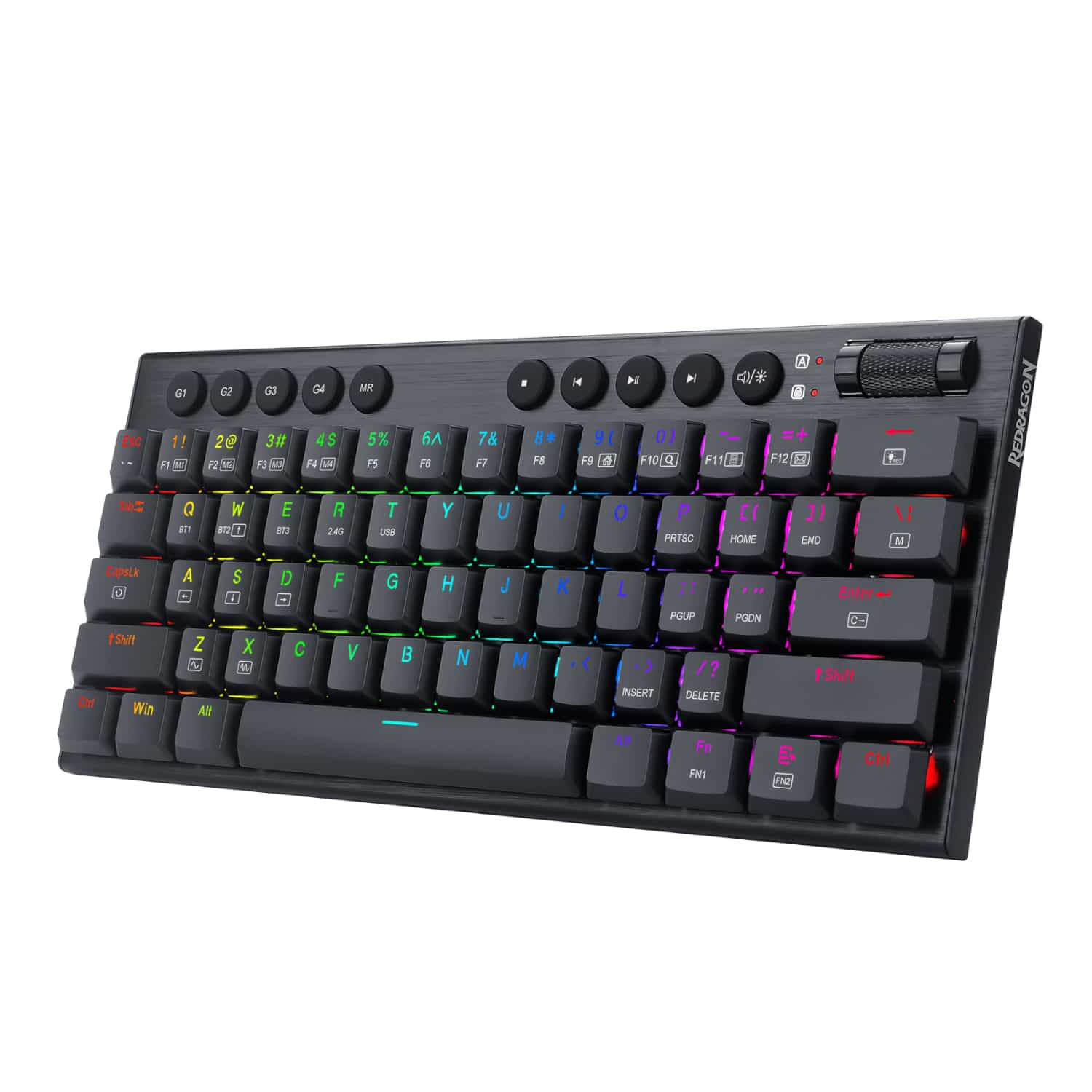 REDRAGON Horus Mini 61Key Red Switch RGB Low Profile Gaming Mechanical Keyboard
