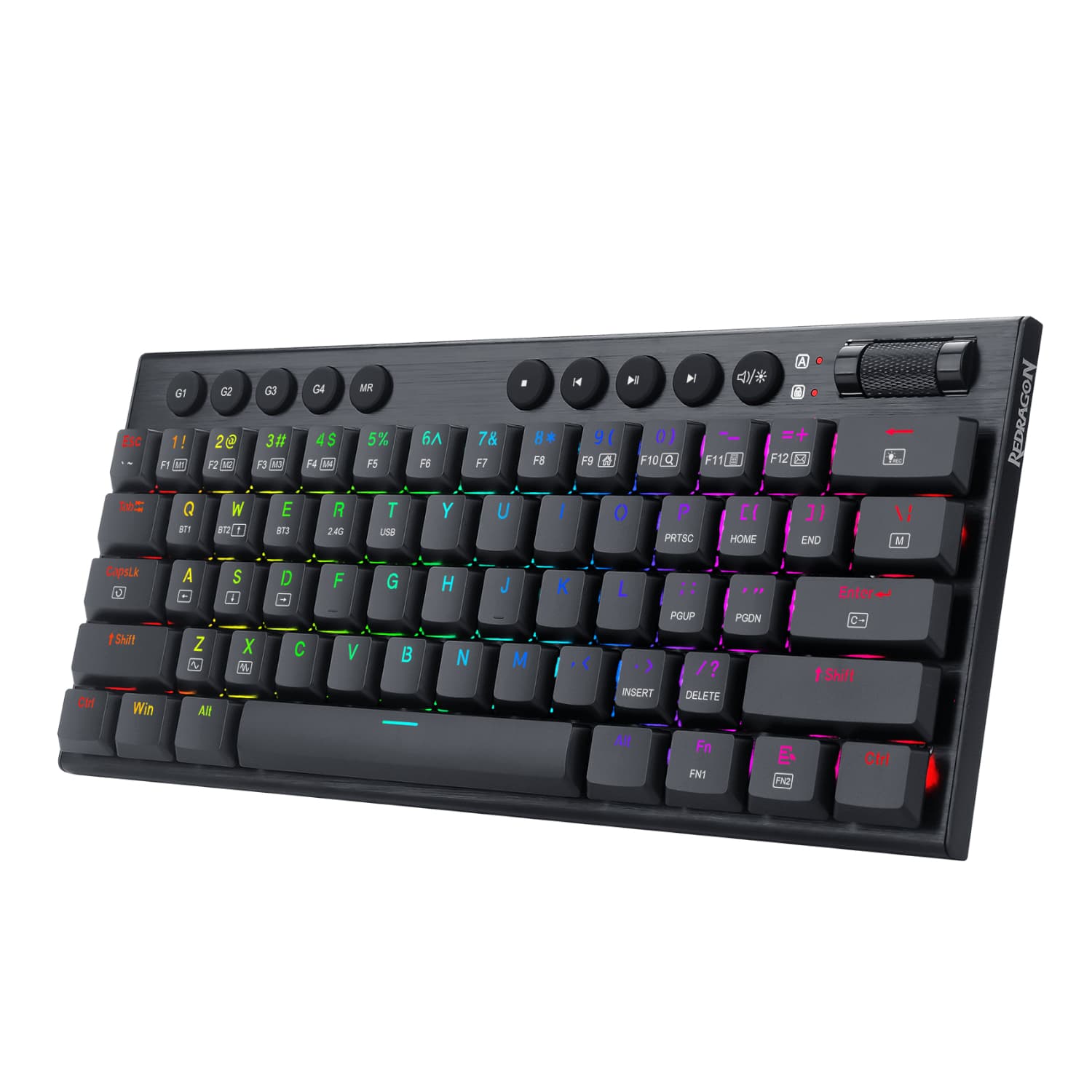 REDRAGON Horus Mini 61Key Red Switch RGB Low Profile Gaming Mechanical Keyboard