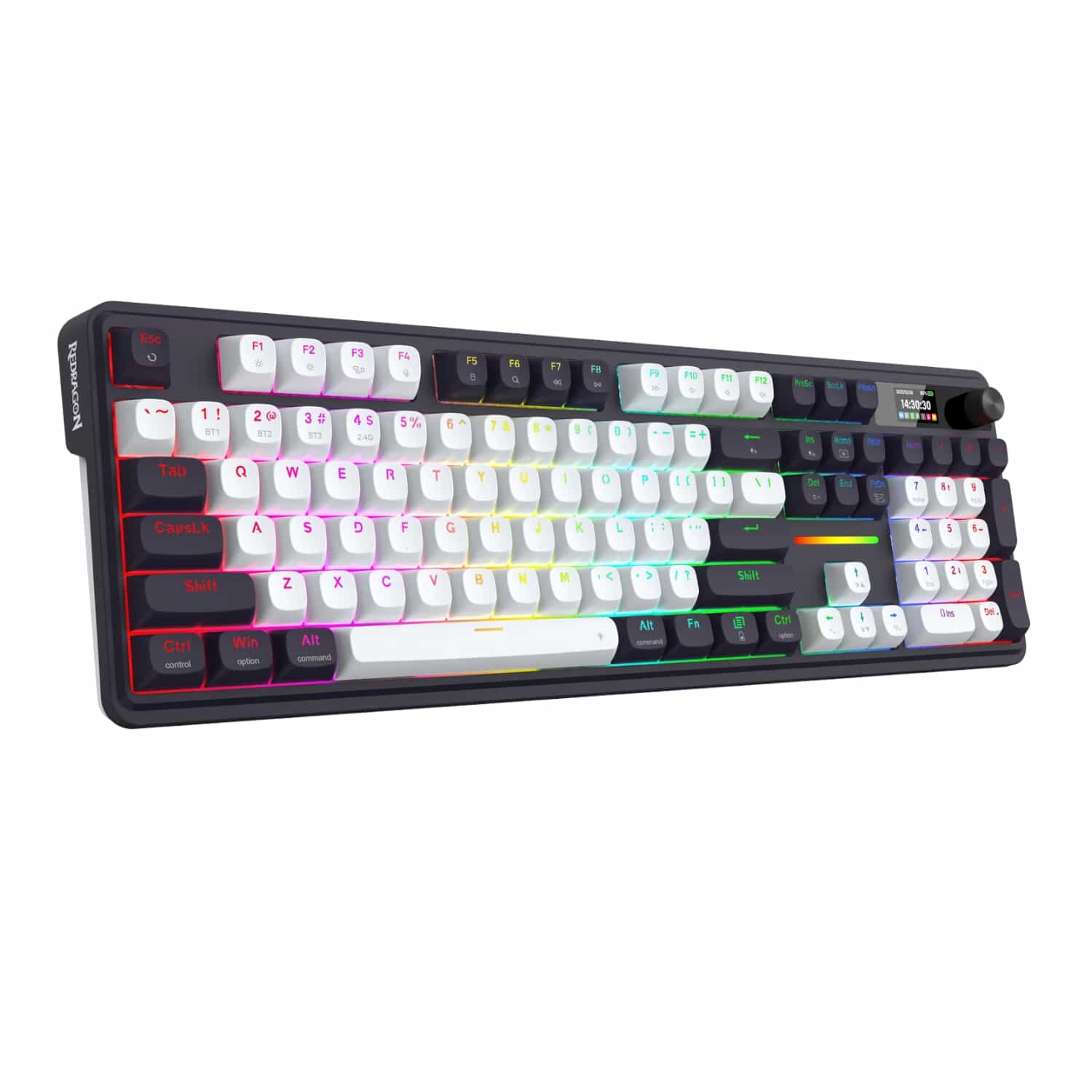 Redragon K762WB-RGB-PRO LCD Full-size Gasket Mechanical Keyboard