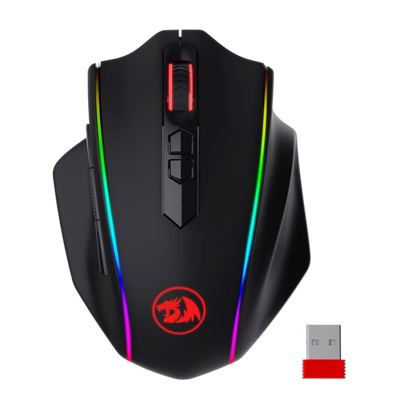 REDRAGON VAMPIRE ELITE Wireless 16000DPI|8 Button|Ergonomic Design|P3335 Optical Sensor|Type-C Cable|RGB Backlit Gaming Mouse