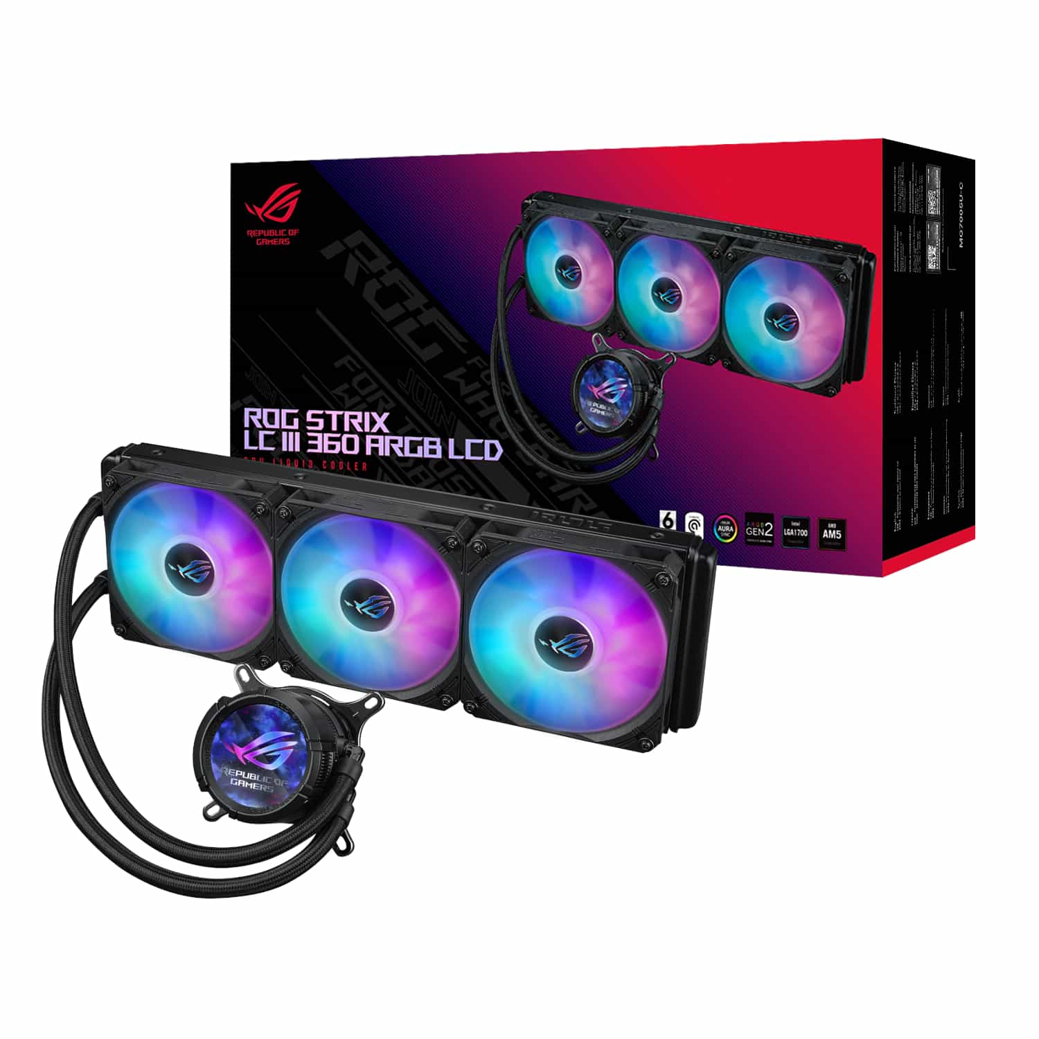 Asus ROG STRIX LC III 360 ARGB LCD All-in-one CPU Liquid Cooler