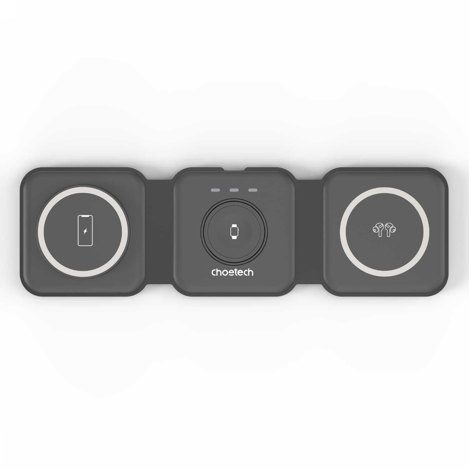 Choetech Foldable 3-in-1 Magnetic Wireless Travel Charger T588-F 15W