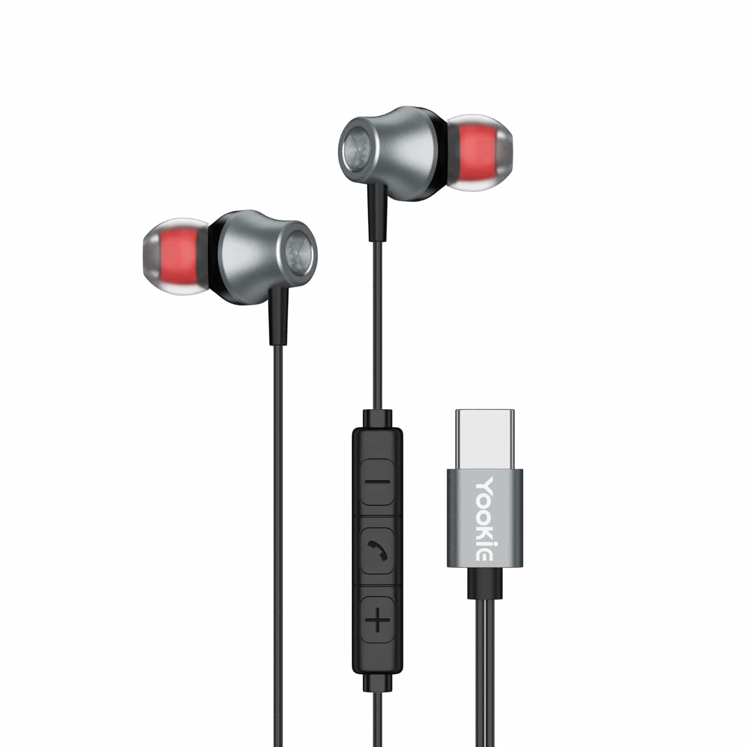Yookie YTL-11 Wired Earphones Type-C - Black/