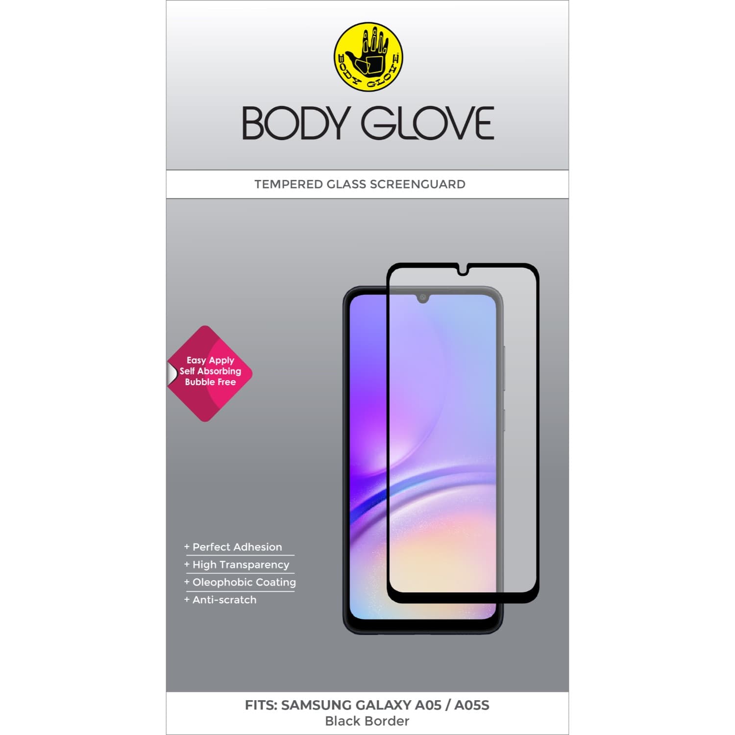 Body Glove Tempered Glass Screen Protector - Samsung Galaxy A07/A06/A05s/A05
