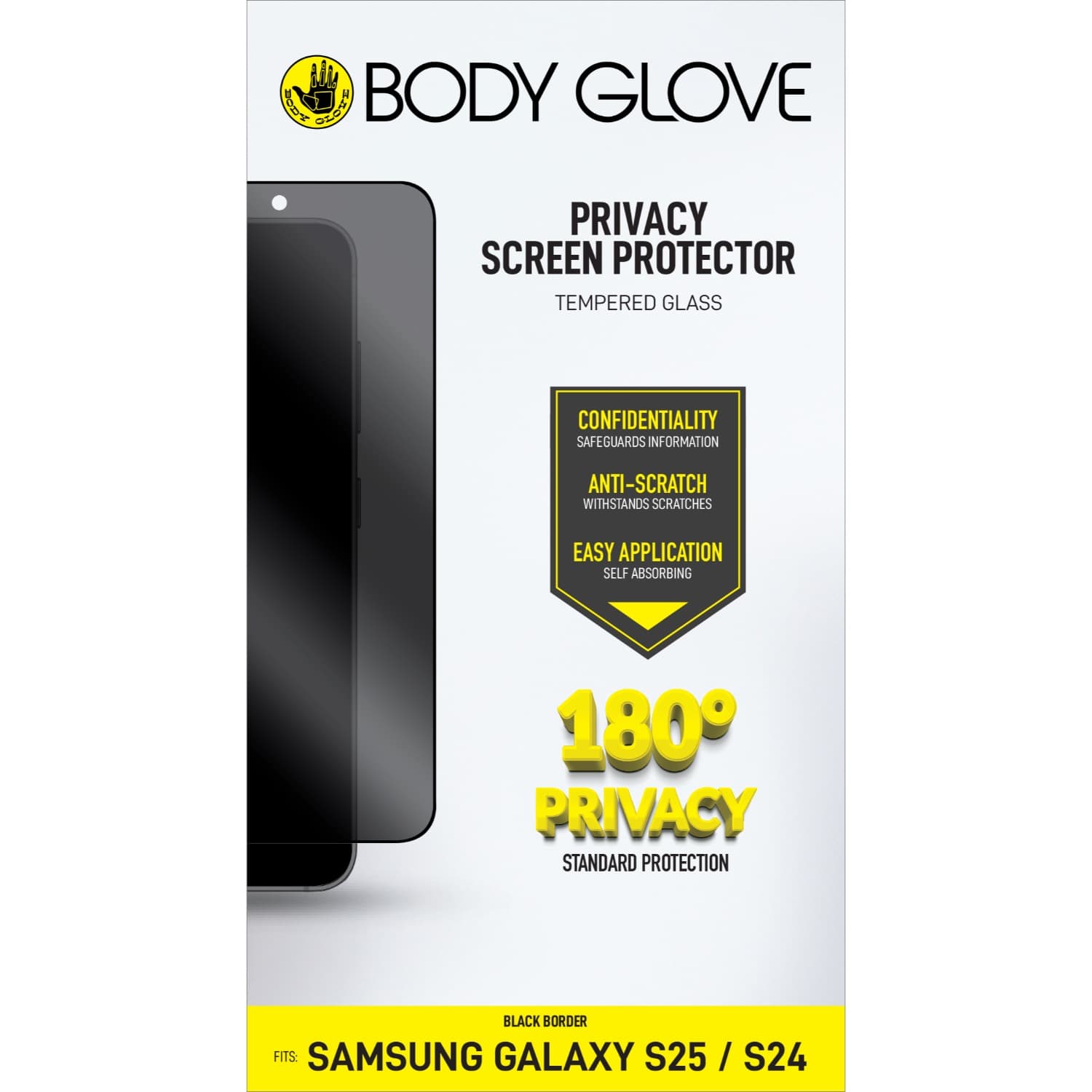 Body Glove Privacy Tempered Glass Screen Protector - Samsung Galaxy S25