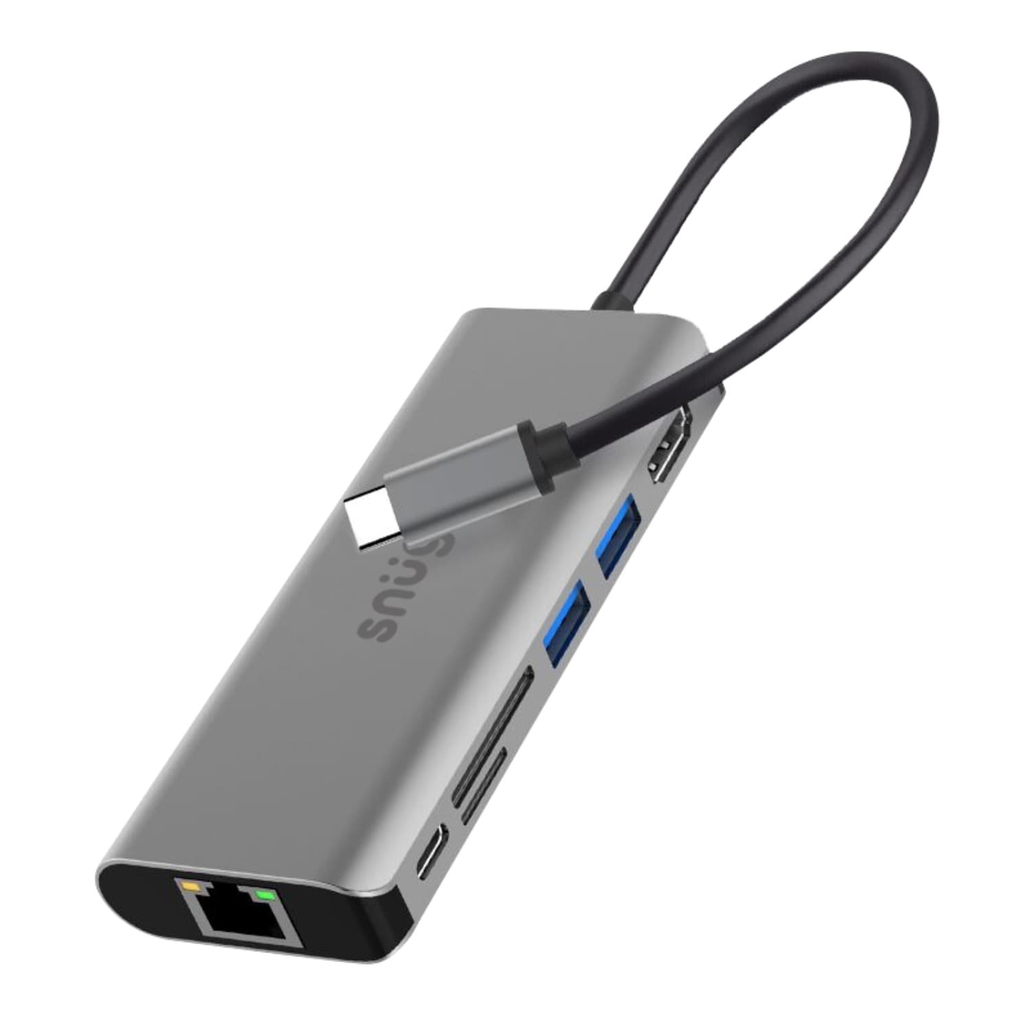 Snug 7 Port Multifunction Hub With USB Type-C Connector
