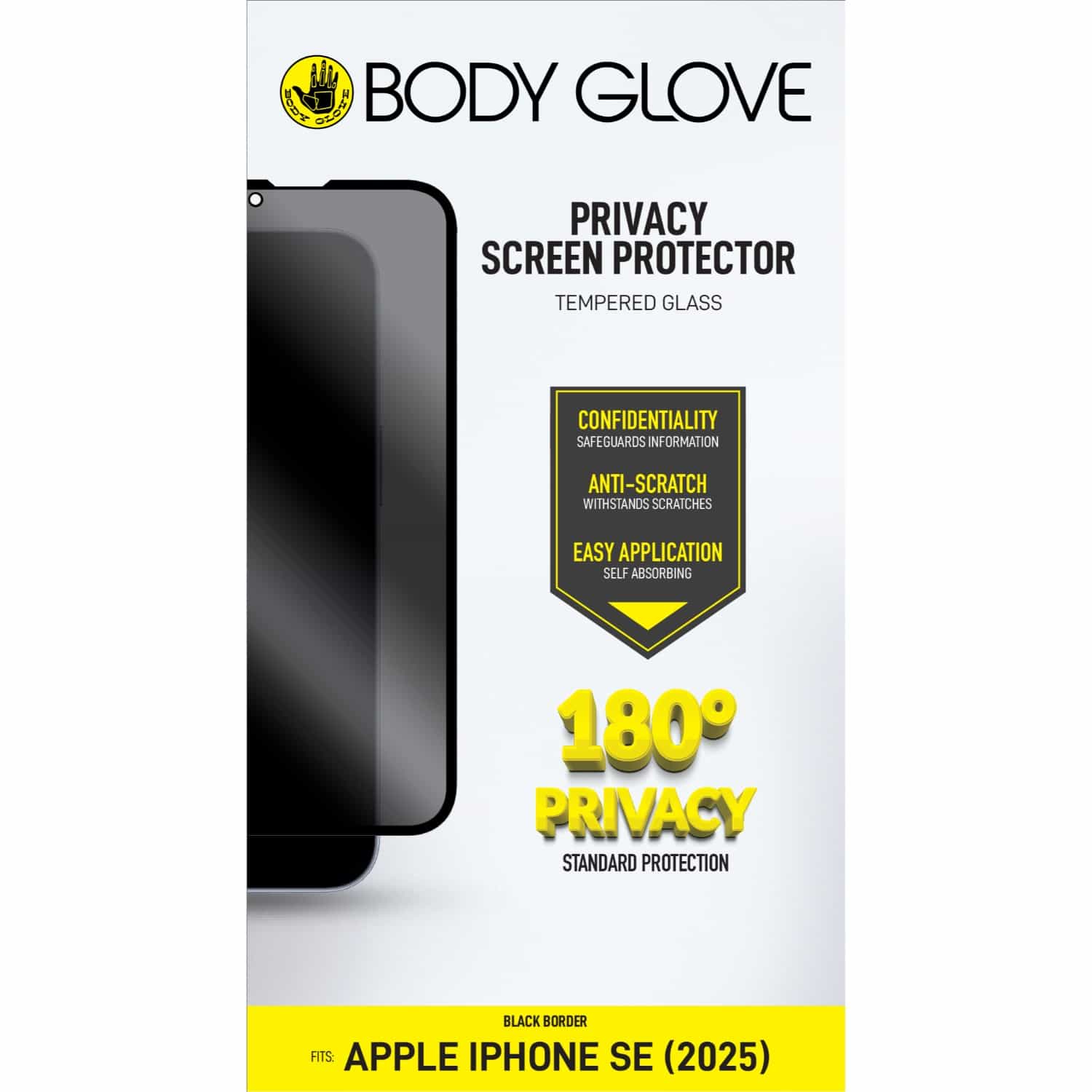 Body Glove Privacy Tempered Glass Screen Protector - Apple iPhone 17e/16e/14/13/13 Pro