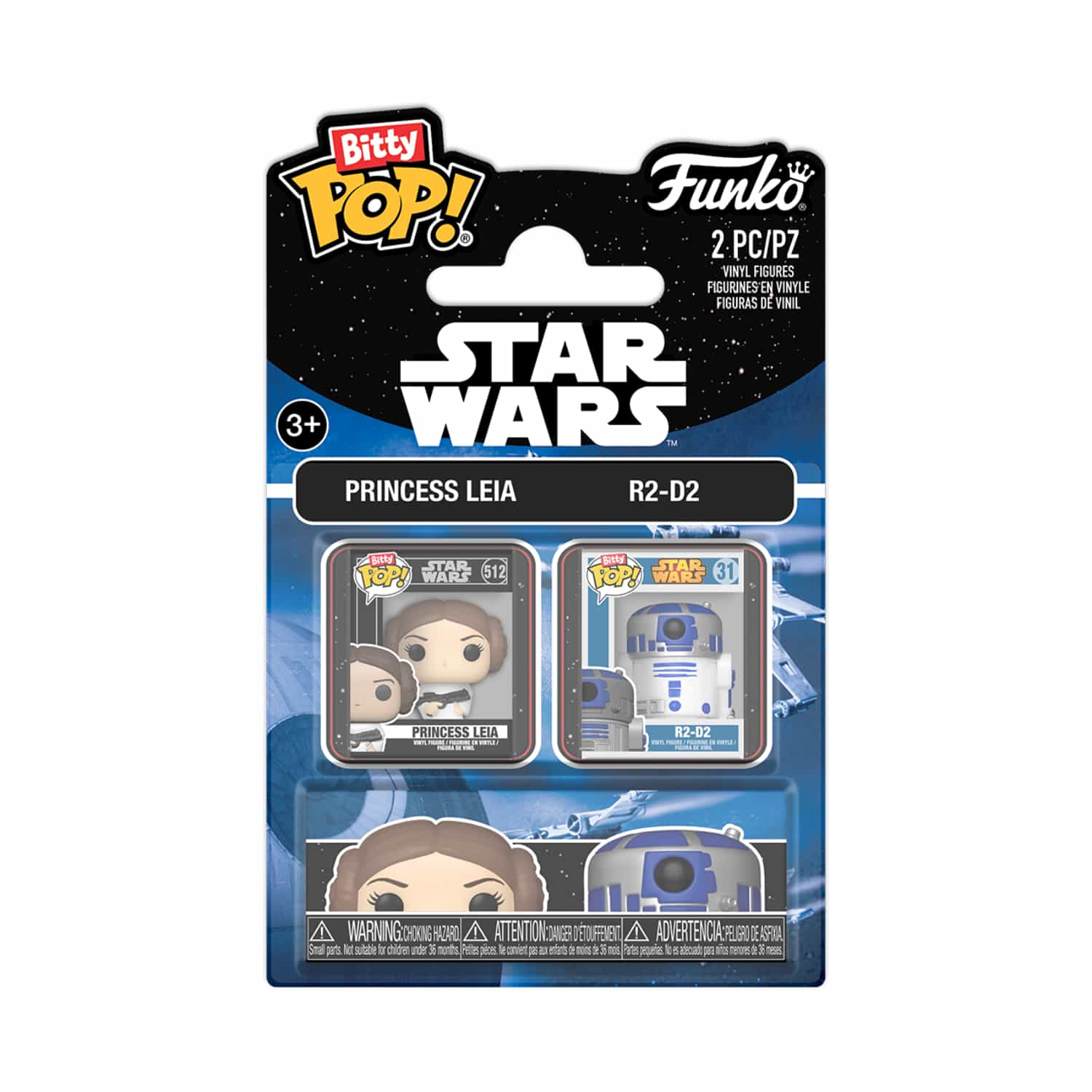 Funko Bitty Pop!: Star Wars - Princess Leia & R2-D2 2 Pack