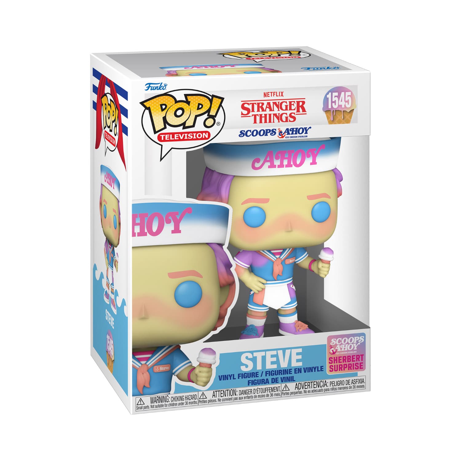 Funko Pop! Television: Netflix Stranger Things - Steve (Scoops Ahoy Sherbert Surprise)