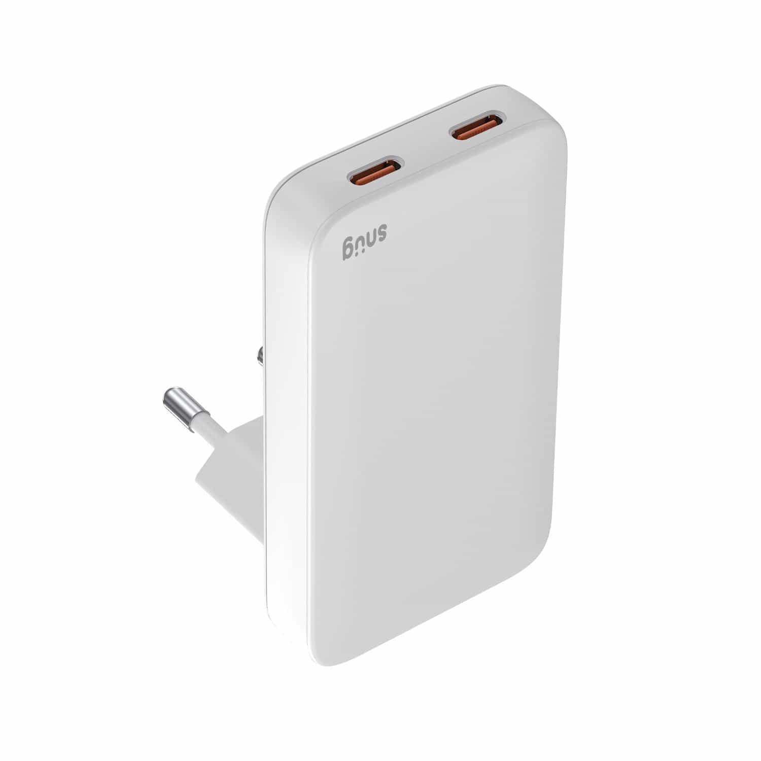 Snug 2 Port PD GaN Slim Wall Charger 65W