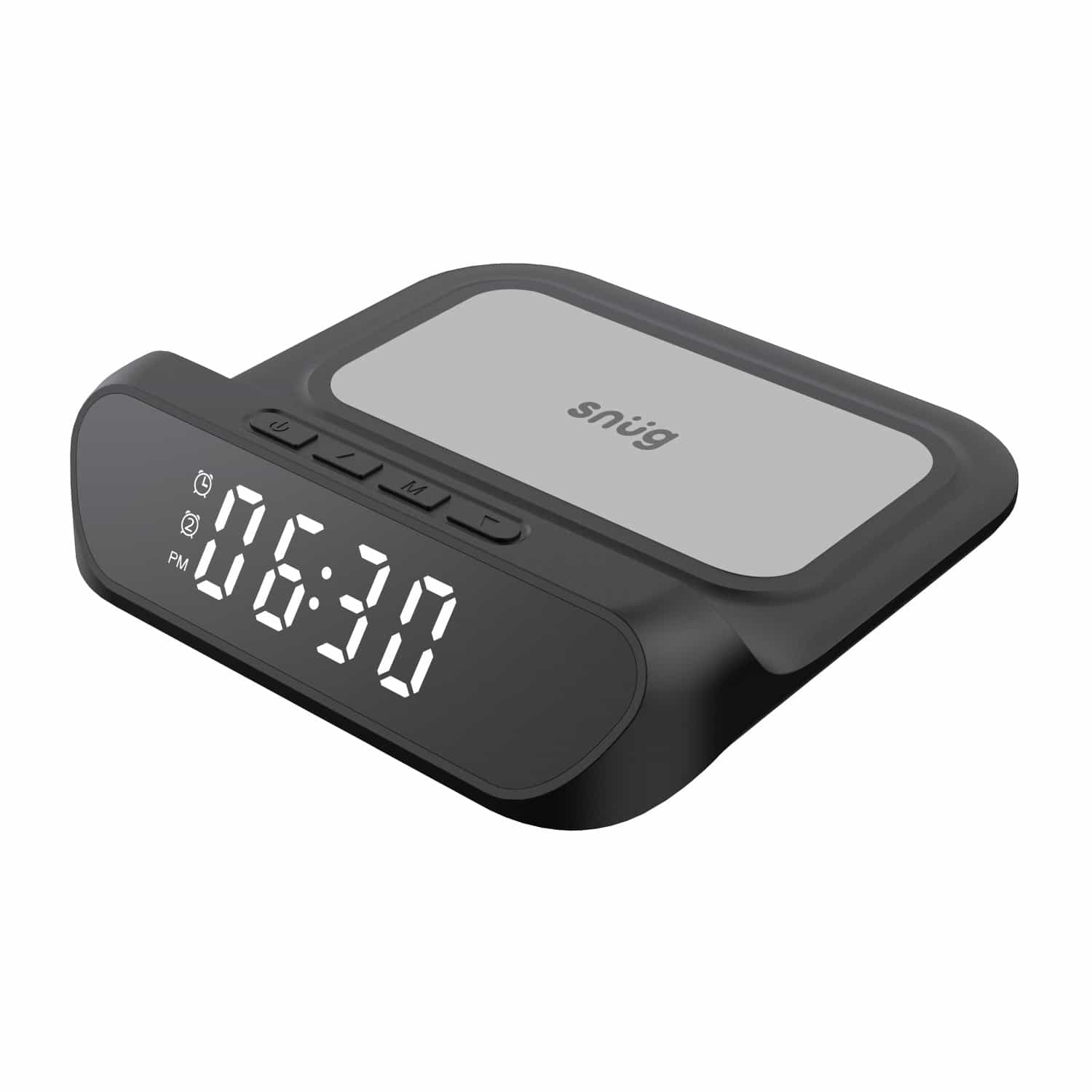 Snug Wireless Pad Charger With Clock 15W